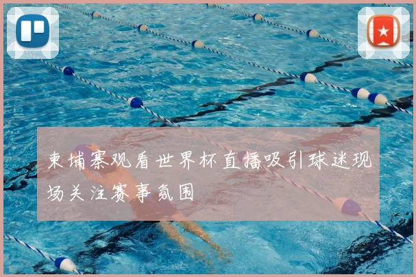 柬埔寨观看世界杯直播吸引球迷现场关注赛事氛围